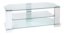 TV-Regal >6950< in Klarglas, Glas - 120x40x30cm (BxHxT)