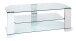 TV-Regal >6950< in Klarglas, Glas - 120x40x30cm (BxHxT)