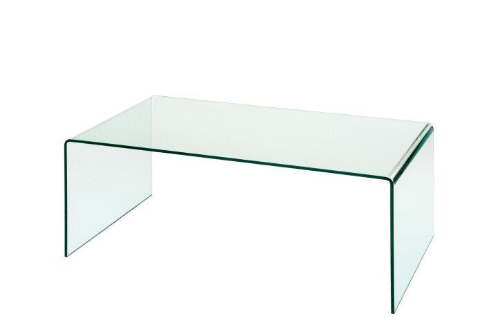 Couchtisch >7/106< in Klarglas, Glas - 110x40x60cm (BxHxT)