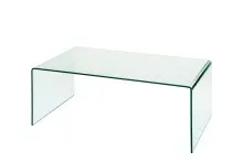 Couchtisch >7/106< in Klarglas, Glas - 110x40x60cm...