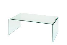 Couchtisch >7/106< in Klarglas, Glas - 110x40x60cm...