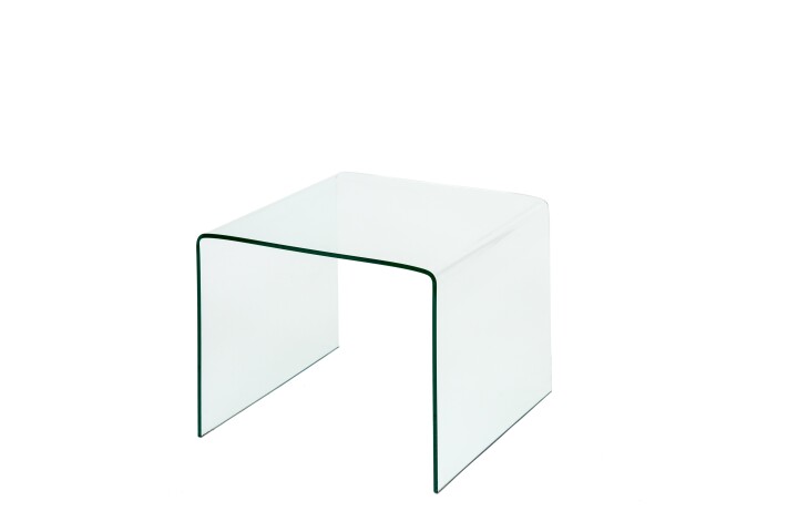 Couchtisch >7/109< in Klarglas, Glas - 60x46x60cm (BxHxT)