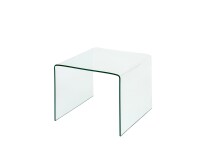 Couchtisch >7/109< in Klarglas, Glas - 60x46x60cm...