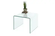 Couchtisch >7/109< in Klarglas, Glas - 60x46x60cm...