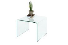 Couchtisch >7/109< in Klarglas, Glas - 60x46x60cm (BxHxT)