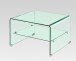 Beistelltisch >7/128< in Klarglas, Glas - 60x38x60cm (BxHxT)