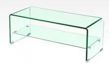 TV-Regal >7/129< in Klarglas, Glas - 110x38x60cm...