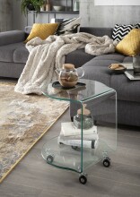 Beistelltisch >7/133< in Klarglas, Glas -...