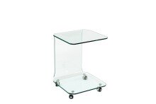 Beistelltisch >7/143< in Klarglas, Glas -...