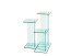 Beistelltisch >7/149< in Klarglas, Glas - 25x41x25cm (BxHxT)
