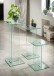 Beistelltisch >7/149< in Klarglas, Glas - 25x41x25cm (BxHxT)