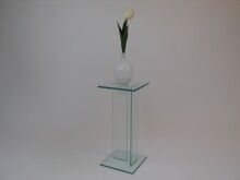 Beistelltisch >7/150< in Klarglas, Glas -...