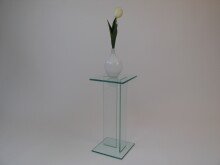 Beistelltisch >7/150< in Klarglas, Glas -...