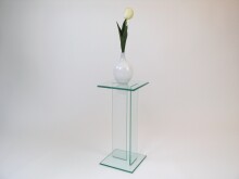 Beistelltisch >7/151< in Klarglas, Glas -...