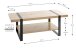 Couchtisch >25499< in eiche, schwarz - 120x45x60cm (BxHxT)