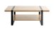 Couchtisch >25499< in eiche, schwarz - 120x45x60cm (BxHxT)