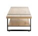 Couchtisch >25499< in eiche, schwarz - 120x45x60cm (BxHxT)