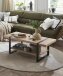Couchtisch >25499< in eiche, schwarz - 120x45x60cm (BxHxT)