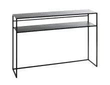 Konsole >25506< in schwarz, Metall - 112x81x28cm...