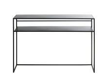 Konsole >25506< in schwarz, Metall - 112x81x28cm (BxHxT)