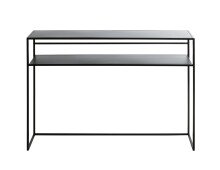 Konsole >25506< in schwarz, Metall - 112x81x28cm (BxHxT)