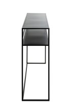 Konsole >25506< in schwarz, Metall - 112x81x28cm (BxHxT)