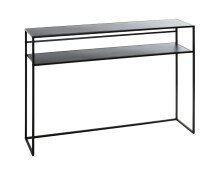 Konsole >25506< in schwarz, Metall - 112x81x28cm...