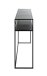Konsole >25506< in schwarz, Metall - 112x81x28cm (BxHxT)