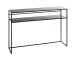 Konsole >25506< in schwarz, Metall - 112x81x28cm (BxHxT)