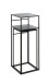 Beistelltisch >25507< (2er-Set) in schwarz, Metall - 26x63x26cm (BxHxT)