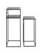 Beistelltisch >25507< (2er-Set) in schwarz, Metall - 26x63x26cm (BxHxT)