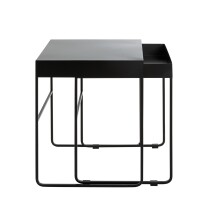 Beistelltisch >25515< (2er-Set) in schwarz, Metall - 39x51x39cm (BxHxT)