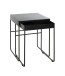 Beistelltisch >25515< (2er-Set) in schwarz, Metall - 39x51x39cm (BxHxT)