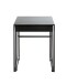 Beistelltisch >25515< (2er-Set) in schwarz, Metall - 39x51x39cm (BxHxT)