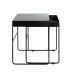 Beistelltisch >25515< (2er-Set) in schwarz, Metall - 39x51x39cm (BxHxT)