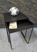 Beistelltisch >25515< (2er-Set) in schwarz, Metall - 39x51x39cm (BxHxT)