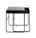 Beistelltisch >25515< (2er-Set) in schwarz, Metall - 39x51x39cm (BxHxT)