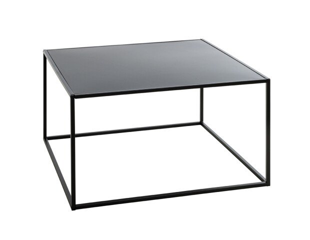 Beistelltisch >25516< in schwarz, Metall - 70x40x70cm (BxHxT)