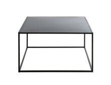 Beistelltisch >25516< in schwarz, Metall - 70x40x70cm (BxHxT)