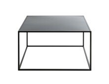 Beistelltisch >25516< in schwarz, Metall - 70x40x70cm (BxHxT)