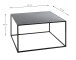 Beistelltisch >25516< in schwarz, Metall - 70x40x70cm (BxHxT)