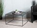 Beistelltisch >25516< in schwarz, Metall - 70x40x70cm (BxHxT)