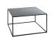 Beistelltisch >25516< in schwarz, Metall - 70x40x70cm (BxHxT)