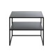 Beistelltisch >25517< in schwarz, Metall - 50x45x40cm (BxHxT)