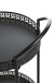 Servierwagen >25523< in schwarz, Metall - 51x71x42cm (BxHxT)