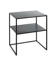 Beistelltisch >25555< in schwarz, Metall -...
