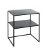 Beistelltisch >25555< in schwarz, Metall - 50x60x40cm (BxHxT)