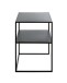 Beistelltisch >25555< in schwarz, Metall - 50x60x40cm (BxHxT)