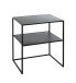 Beistelltisch >25555< in schwarz, Metall - 50x60x40cm (BxHxT)