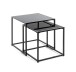 Beistelltisch >25557< (2er-Set) in schwarz - 35x35x35 (BxHxT)